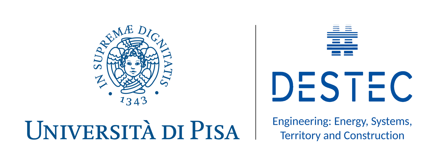 Universit&agrave; di Pisa and DESTEC department logos